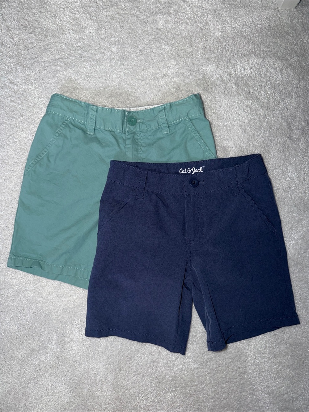 Cat & Jack Boy Teal and Navy Twin Pack Shorts